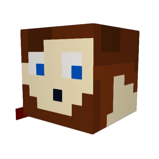 DankGH_ Minecraft avatar head, 3D render