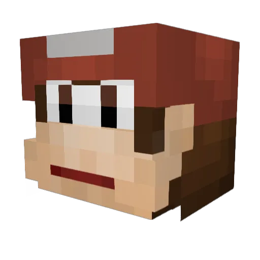DankMemezz Minecraft avatar head, 3D render
