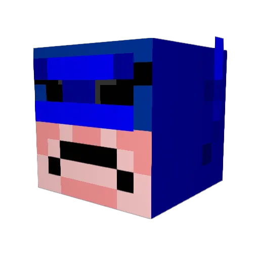 DankTrooper12 Minecraft avatar head, 3D render