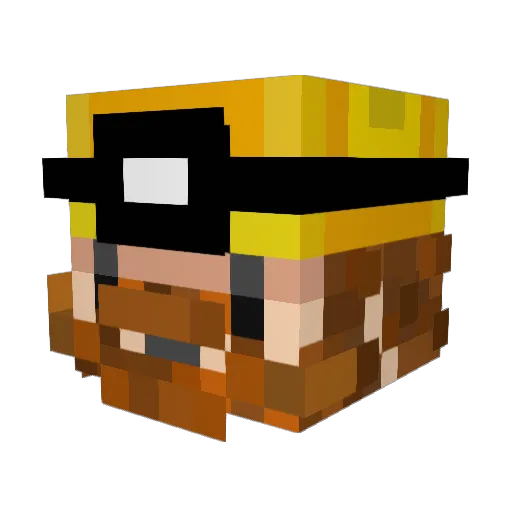 DankWetMoist Minecraft avatar head, 3D render