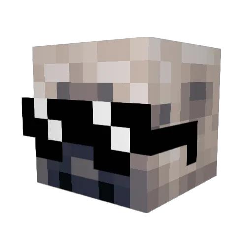 Dank_Chainy Minecraft avatar head, 3D render