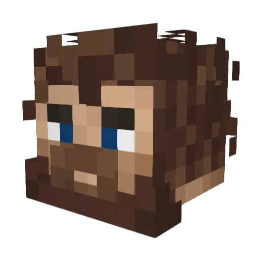 Dank_Monkey Minecraft avatar head, 3D render