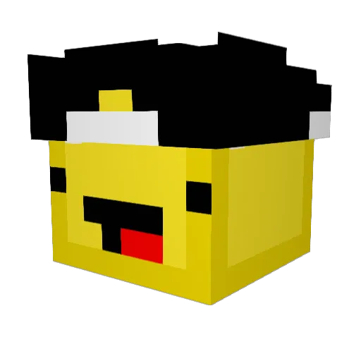 Dank_One Minecraft avatar head, 3D render