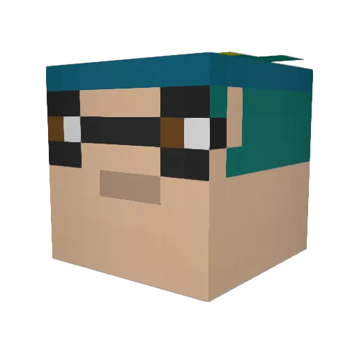 Dank__Vaper Minecraft avatar head, 3D render