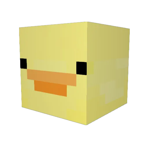 Dankbake Minecraft avatar head, 3D render