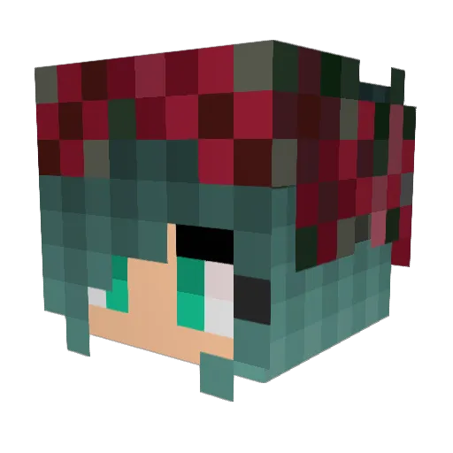 Dankdaddy03 Minecraft avatar head, 3D render