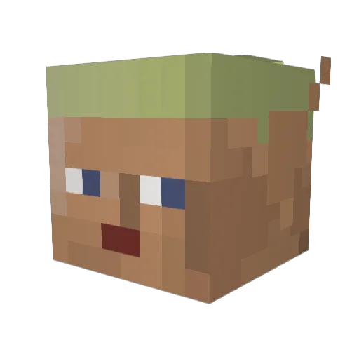Dankey_Kush Minecraft avatar head, 3D render