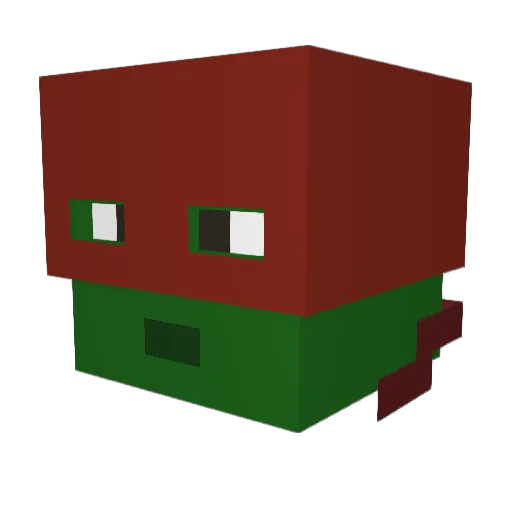 Dankisawesome Minecraft avatar head, 3D render