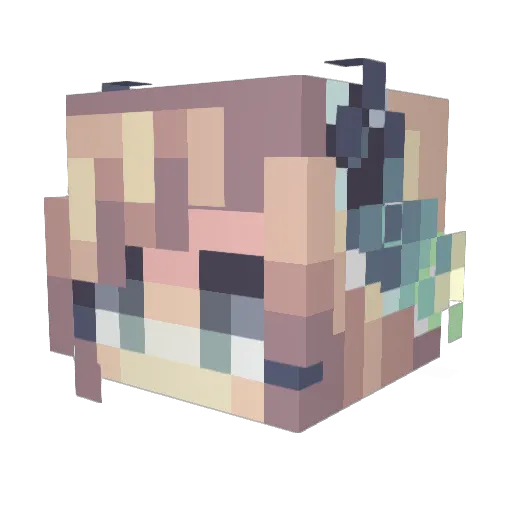 Dankmar Minecraft avatar head, 3D render