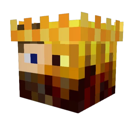 Dankmemescout Minecraft avatar head, 3D render