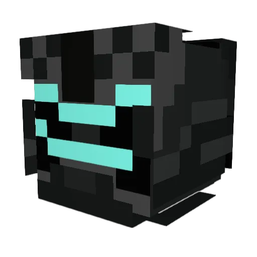 Dankmun Minecraft avatar head, 3D render