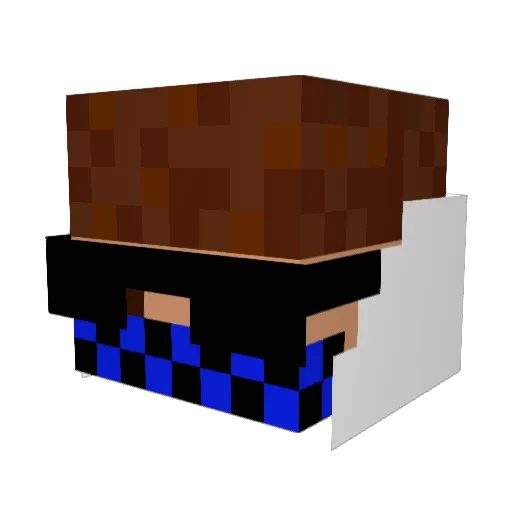 Danko369 Minecraft avatar head, 3D render