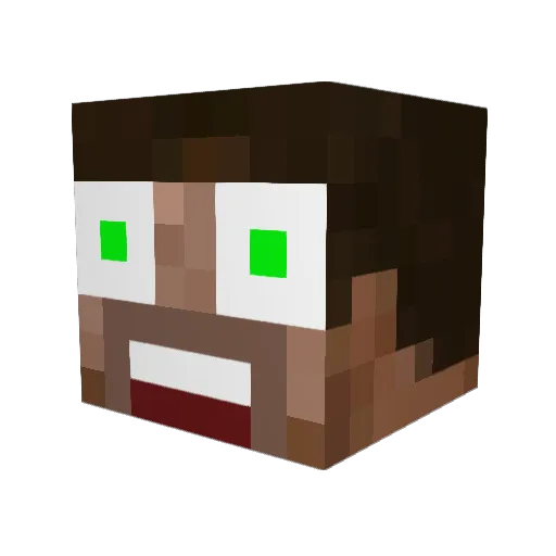 Danko69 Minecraft avatar head, 3D render