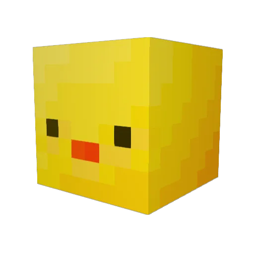 Dankpipsart Minecraft avatar head, 3D render