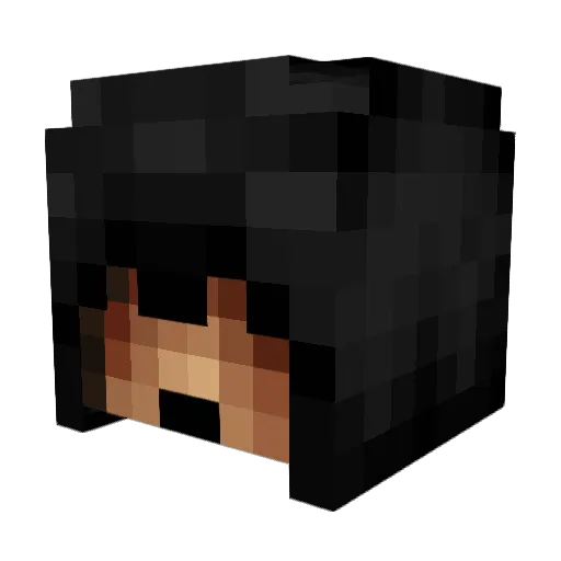 Dankton101 Minecraft avatar head, 3D render