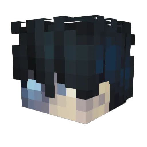 Dankugan Minecraft avatar head, 3D render