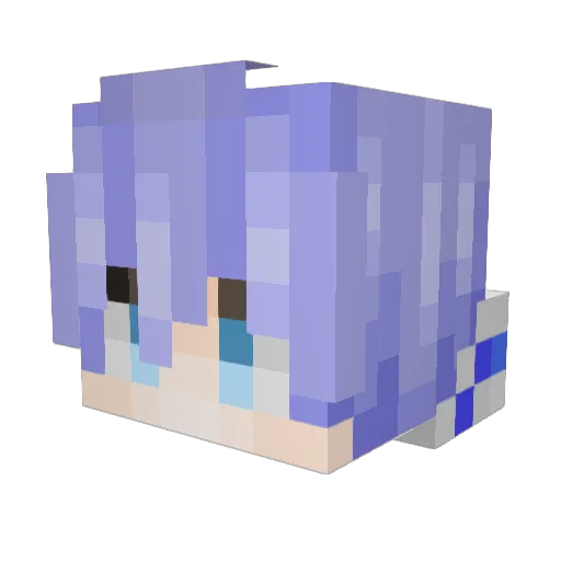 Danm__Man Minecraft avatar head, 3D render