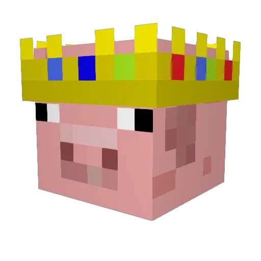 Danmalik_ Minecraft avatar head, 3D render