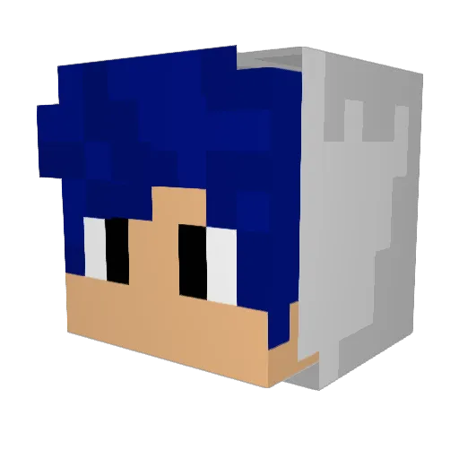 Danman115 Minecraft avatar head, 3D render