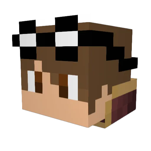 Danmon05 Minecraft avatar head, 3D render