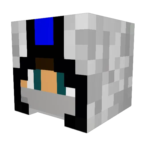 DannDann22 Minecraft avatar head, 3D render