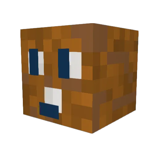 Danngomusi Minecraft avatar head, 3D render