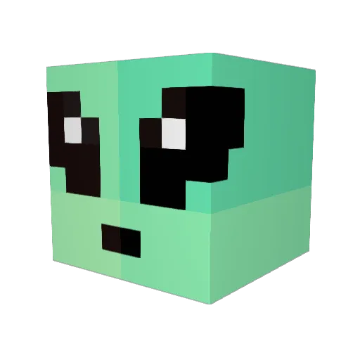 Danni280 Minecraft avatar head, 3D render