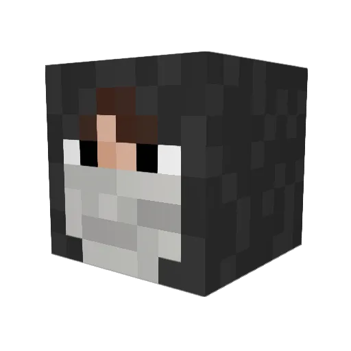 Danni47 Minecraft avatar head, 3D render