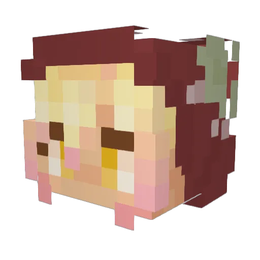 Danni_Lcoti Minecraft avatar head, 3D render