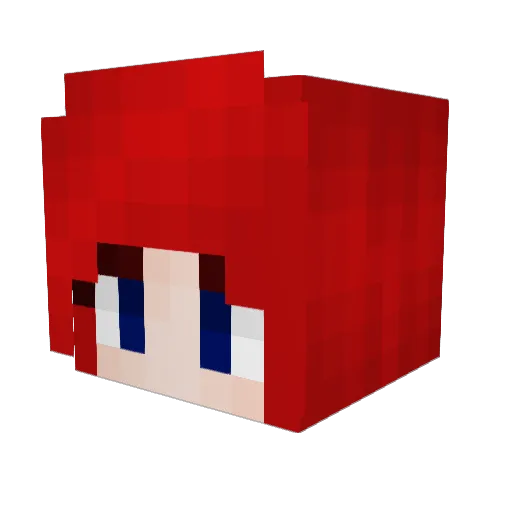 Danni_Smiles Minecraft avatar head, 3D render