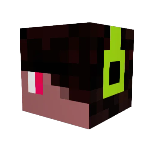 Dannie6Treutel Minecraft avatar head, 3D render