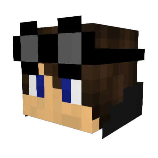Dannie_Darko Minecraft avatar head, 3D render