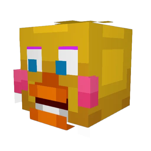 Dannjack Minecraft avatar head, 3D render