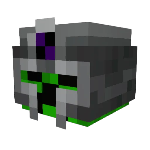 Dannonball Minecraft avatar head, 3D render