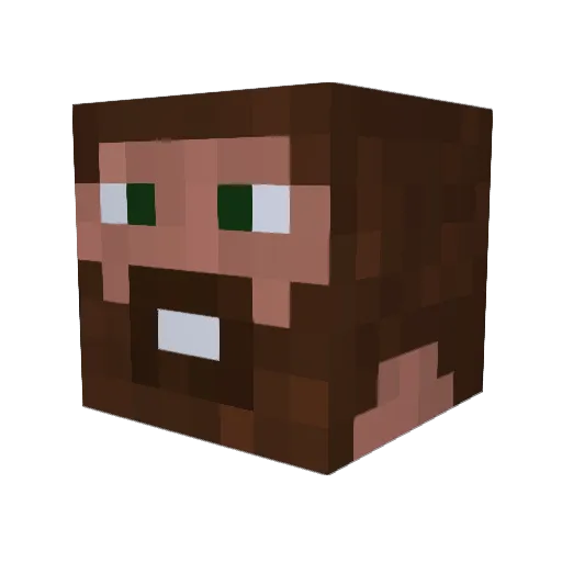 Danny4632 Minecraft avatar head, 3D render