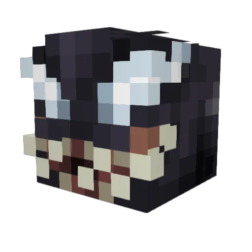 DannyAuA Minecraft avatar head, 3D render