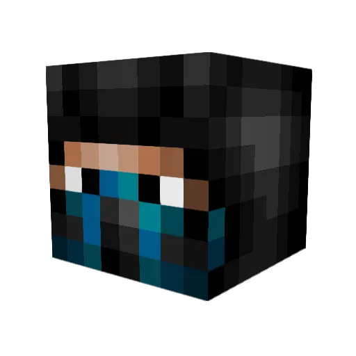 DannyCoco Minecraft avatar head, 3D render