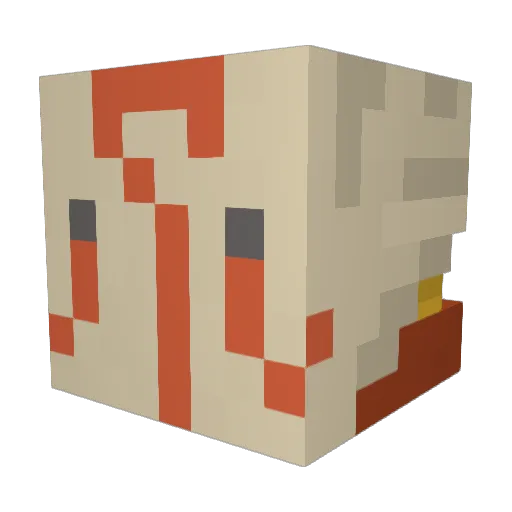 DannyCote Minecraft avatar head, 3D render