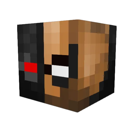 DannyDapper Minecraft avatar head, 3D render
