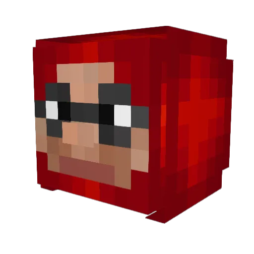 DannyDevito9 Minecraft avatar head, 3D render