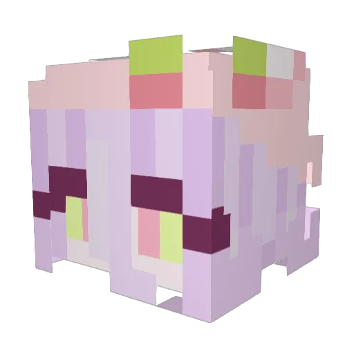 DannyFdev Minecraft avatar head, 3D render