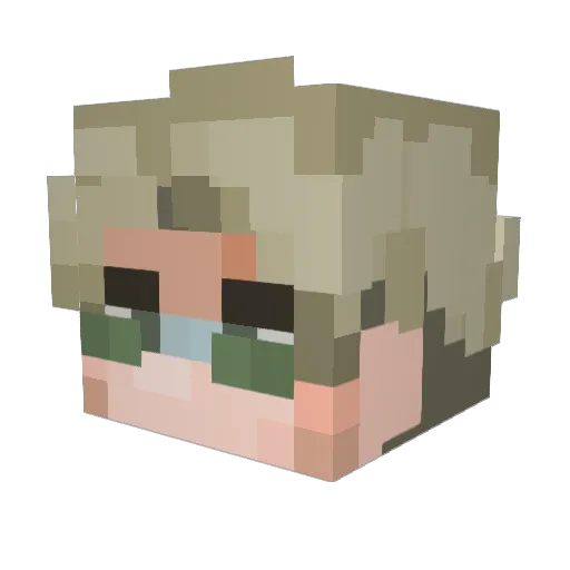 DannyGOD2006 Minecraft avatar head, 3D render