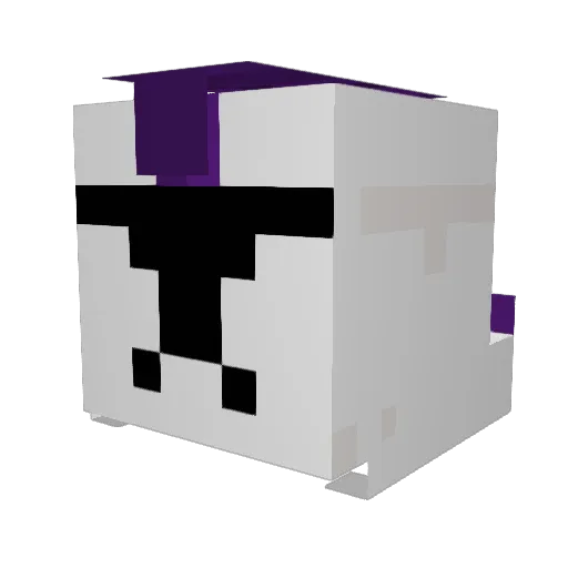 DannyHysmith Minecraft avatar head, 3D render