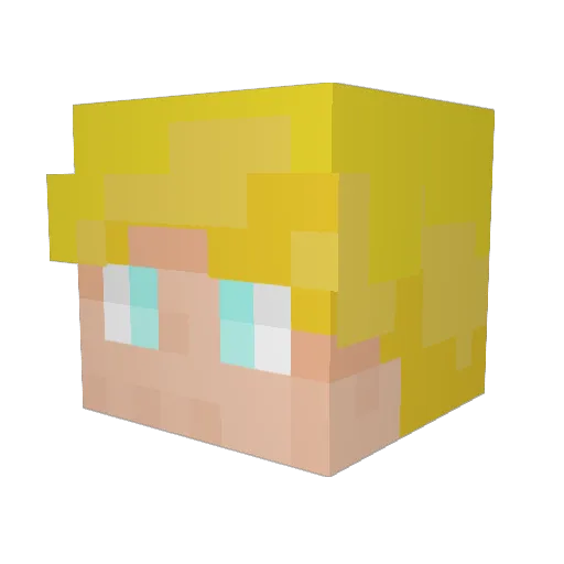 DannyIsCoolNow Minecraft avatar head, 3D render