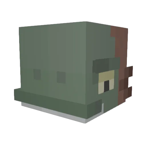 DannyIsDown Minecraft avatar head, 3D render