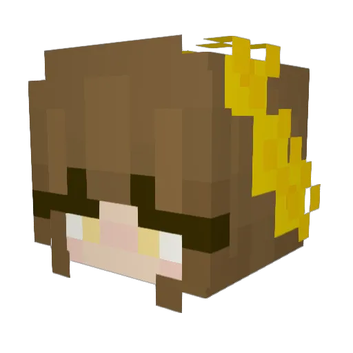DannyJ_ Minecraft avatar head, 3D render