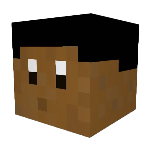 DannyLy4 Minecraft avatar head, 3D render
