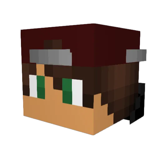 DannyMax04 Minecraft avatar head, 3D render