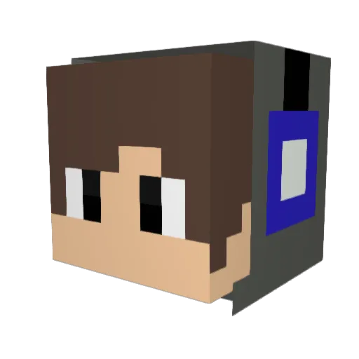 DannyOuO Minecraft avatar head, 3D render