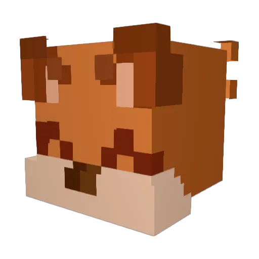 DannyP0827 Minecraft avatar head, 3D render